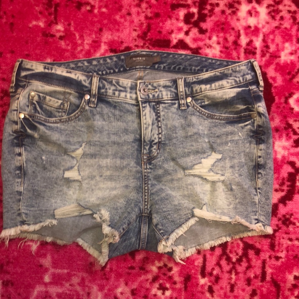 Torrid Denim Distressed Women's Shorts